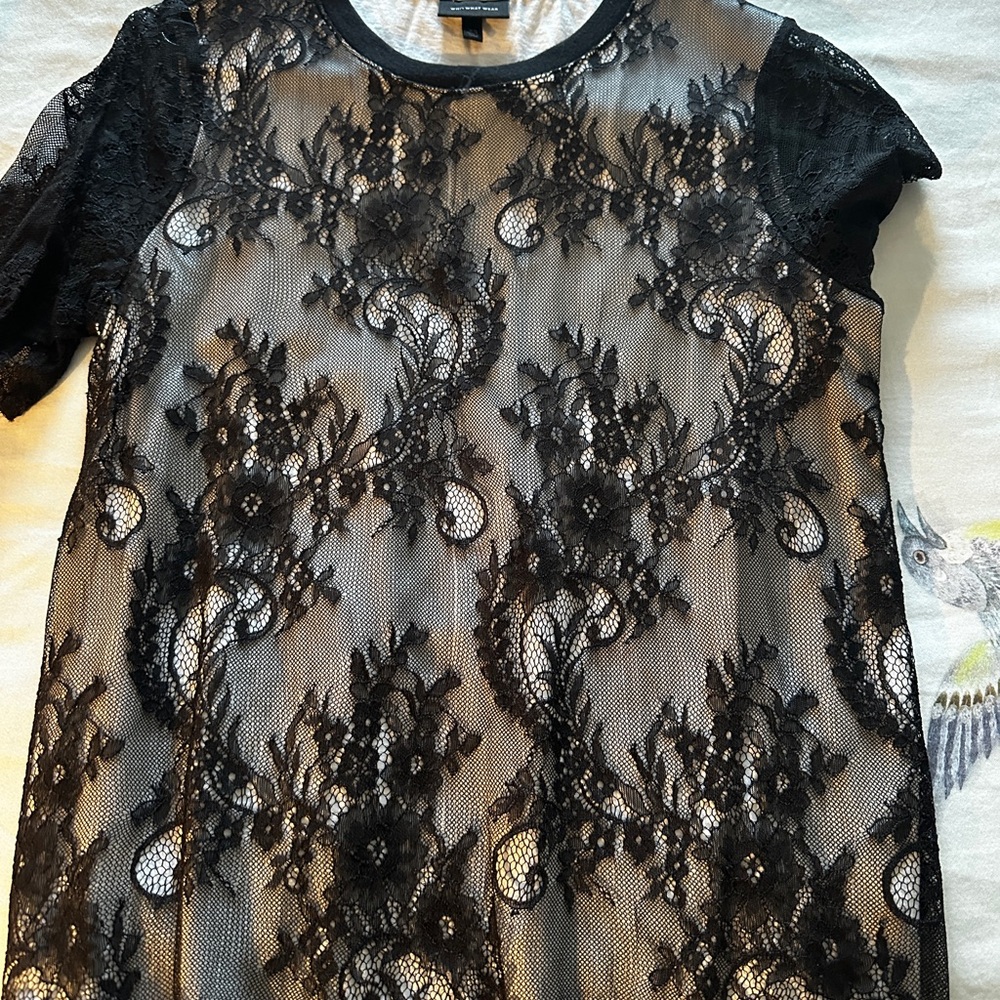 Elegant Black Lace Top